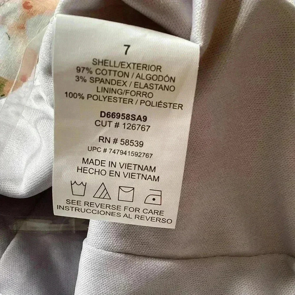 NWT Speechless A-Line Crossback Spaghetti Strap Floral Dress Sz Jrs. 7 - Picture 7 of 7